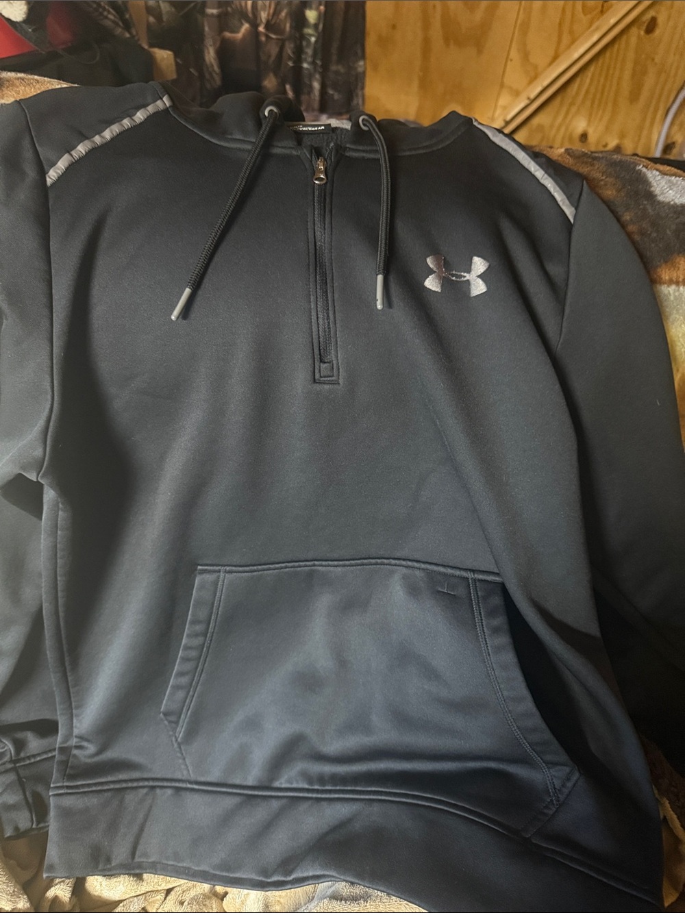 Under Armour Black Men’s Quarter-Zip Performance Hoodie